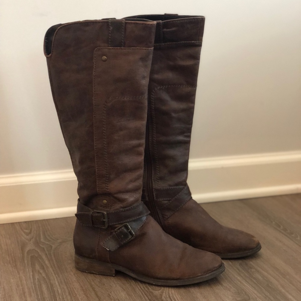 Marc Fisher Brown Riding Boot